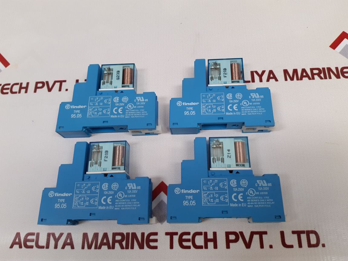 Lot Of 4X Finder 95.05 Relay Socket 44.52S