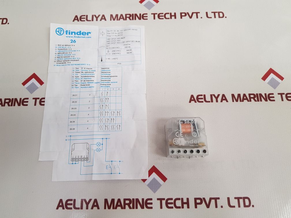 Finder 26.02 Step Relay Coil 10A