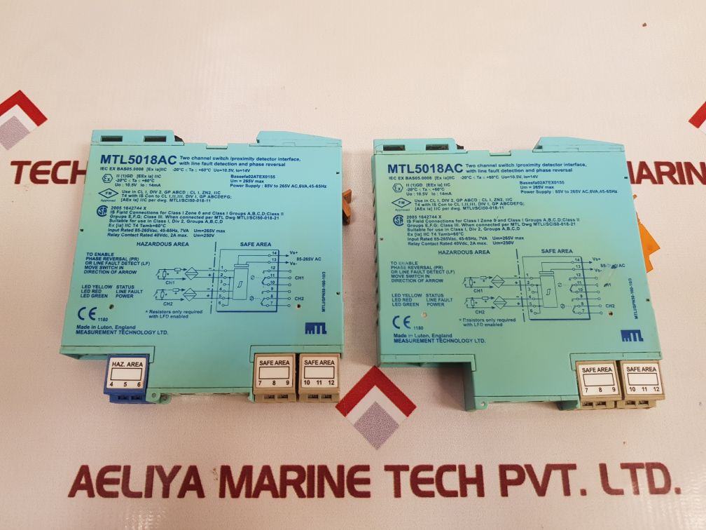 Measurement Technology Mtl 5018Ac Proximity Detector Interface