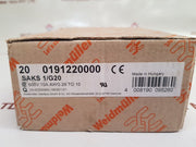 Lot of 29X Weidmuller saks1 terminal block 600v 10a