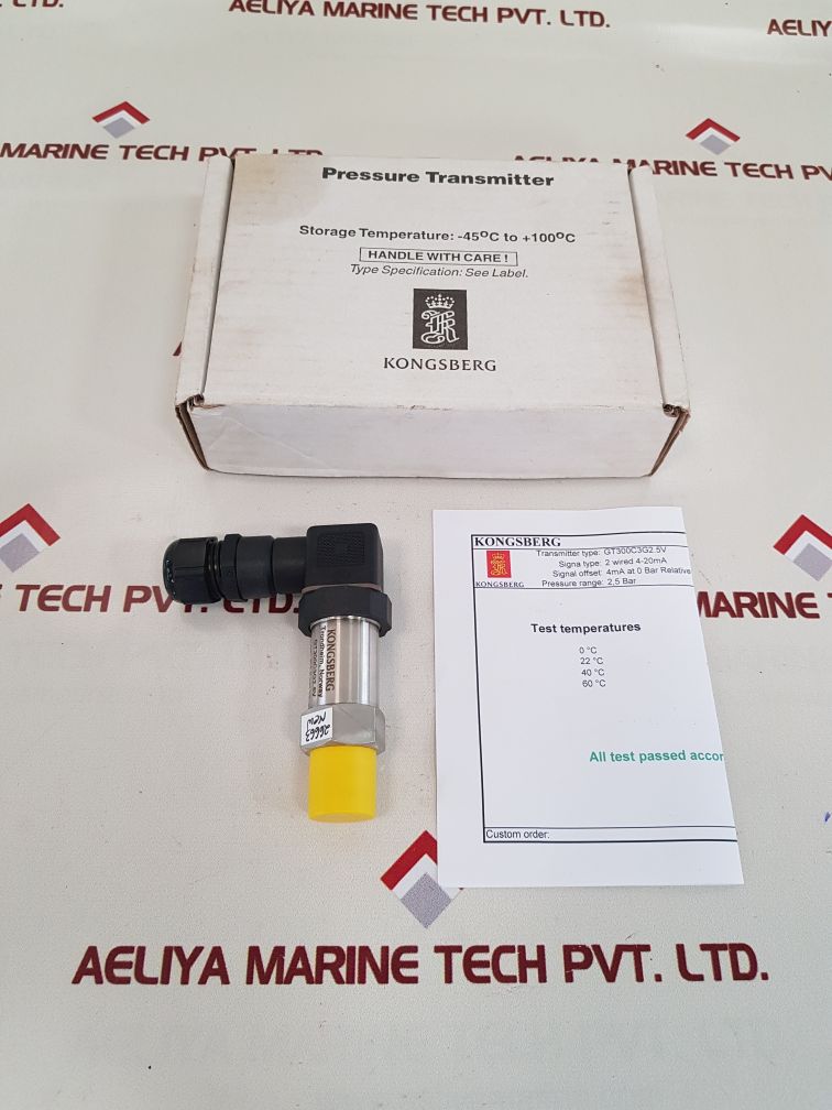 Kongsberg gt300c3g2.5v pressure transmitter