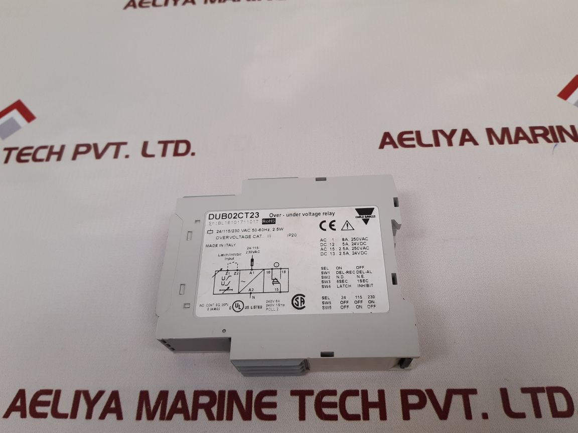 Carlo Gavazzi Dub02Ct23 Over-under Voltage Relay E249822