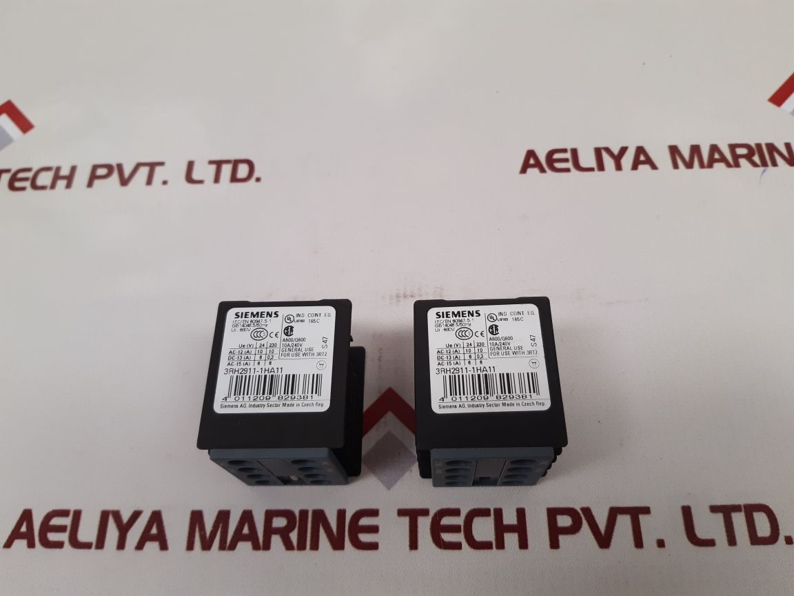 Siemens 3Rh2911-1Ha11 Auxiliary Switch Block