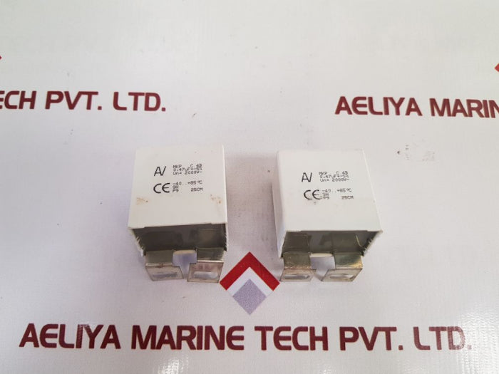 Lot Of 9X Av Arcotronics Mkp C.4B Capacitor -40...+85°C