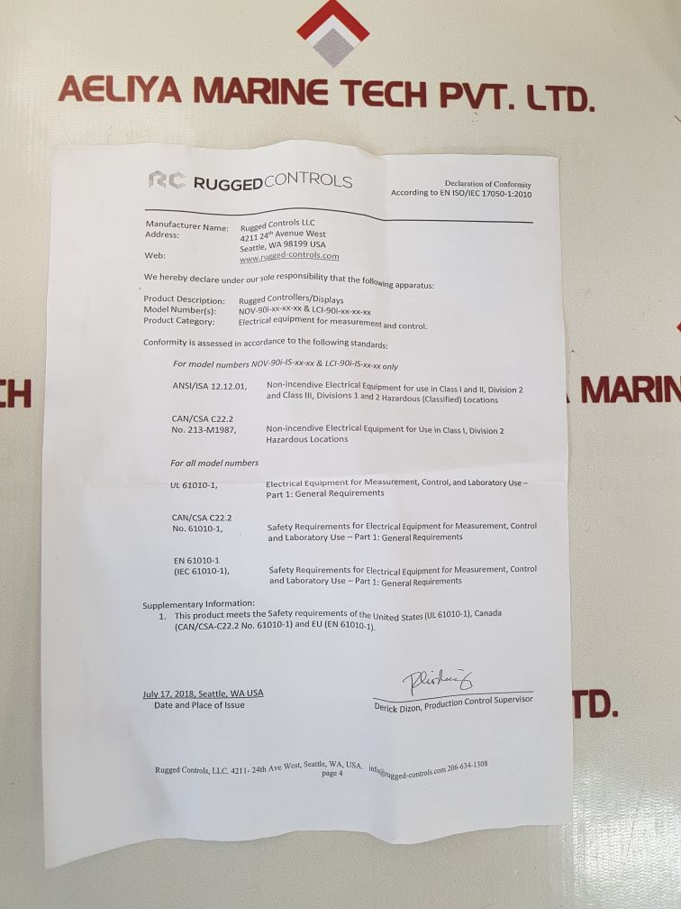 M/d totco 17770448-201 2-winch mooring display