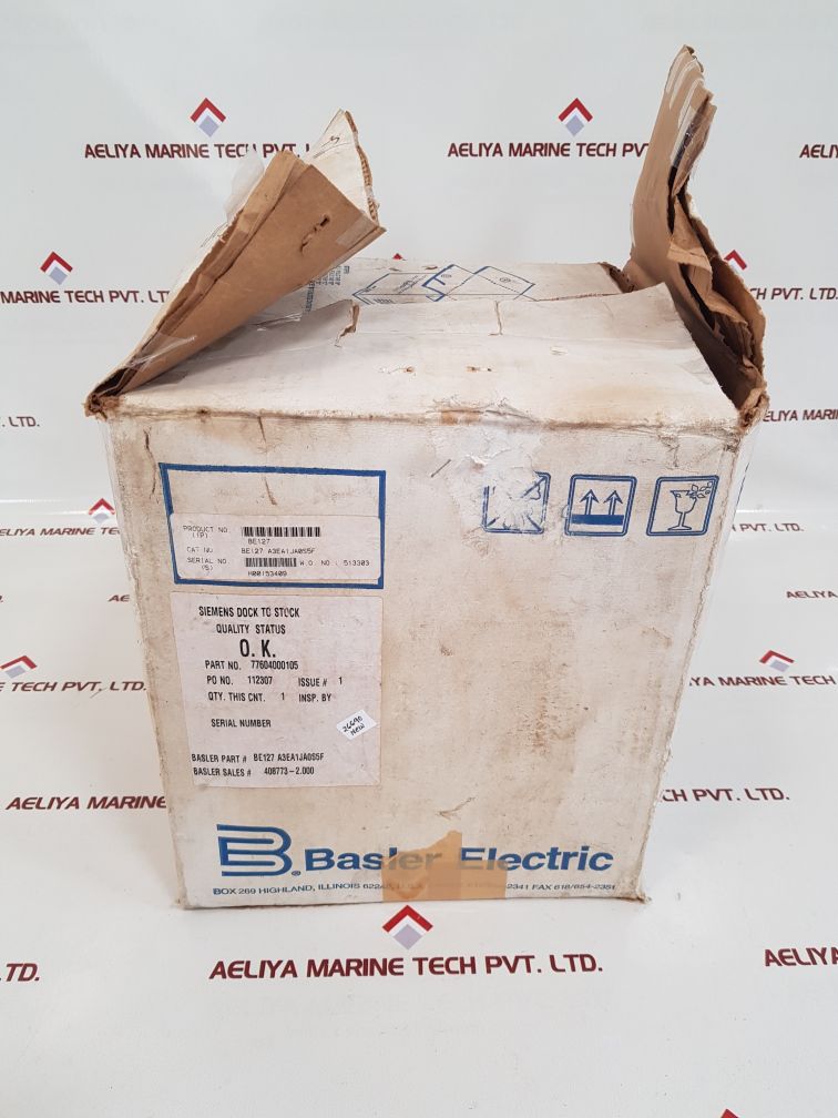 Basler Electric Be127 Under Voltage Relay A3Ea1Ja0S5F