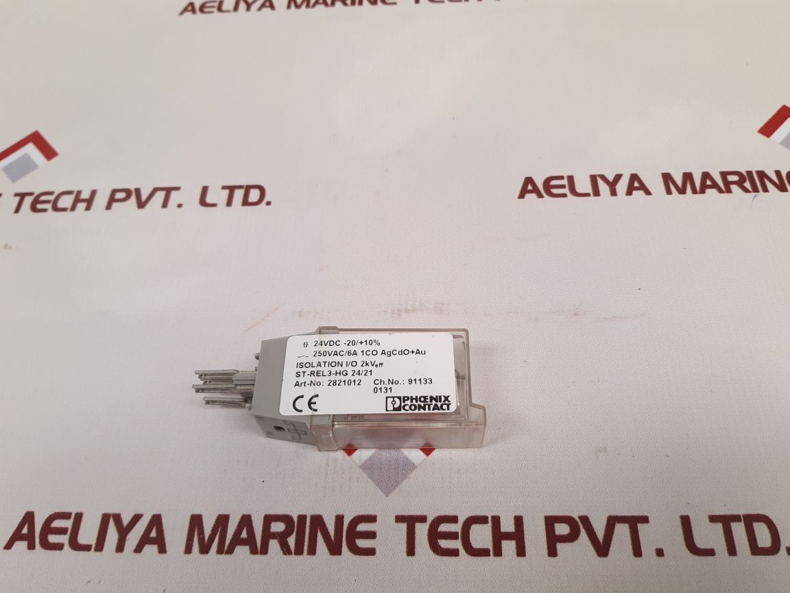 Lot Of 5X Phoenix Contact 2821012 Relay Connector St-rel3-hg 24/21