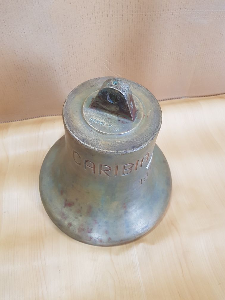 Caribia express 1976 bell ship brass bell antique