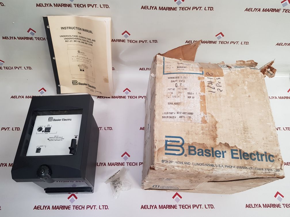 Basler Electric Be1-27 Under Voltage Relay Be127 A3Ec1Ja0N5F