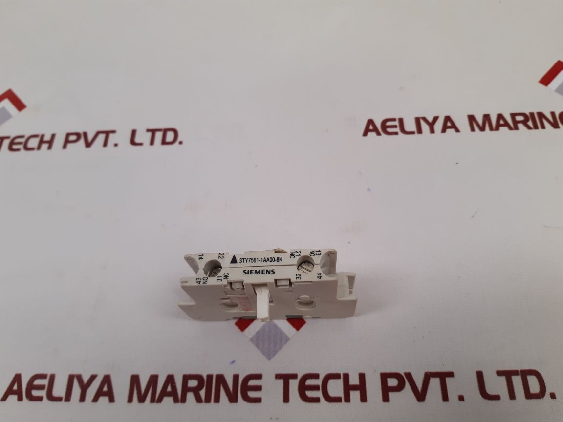 Lot Of 2X Siemens 3Ty7561-1Aa00-8K Auxiliary Contact Block
