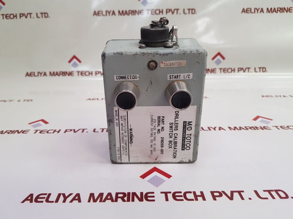M/D Totco 219255-001 Drillers Calibration Switch Box