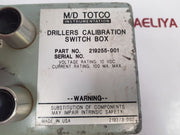 M/D Totco 219255-001 Drillers Calibration Switch Box