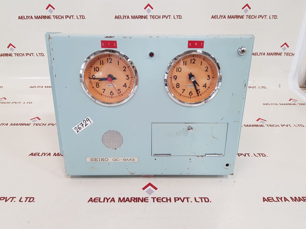Seiko qc-6m3 vintage quartz crystal master clock