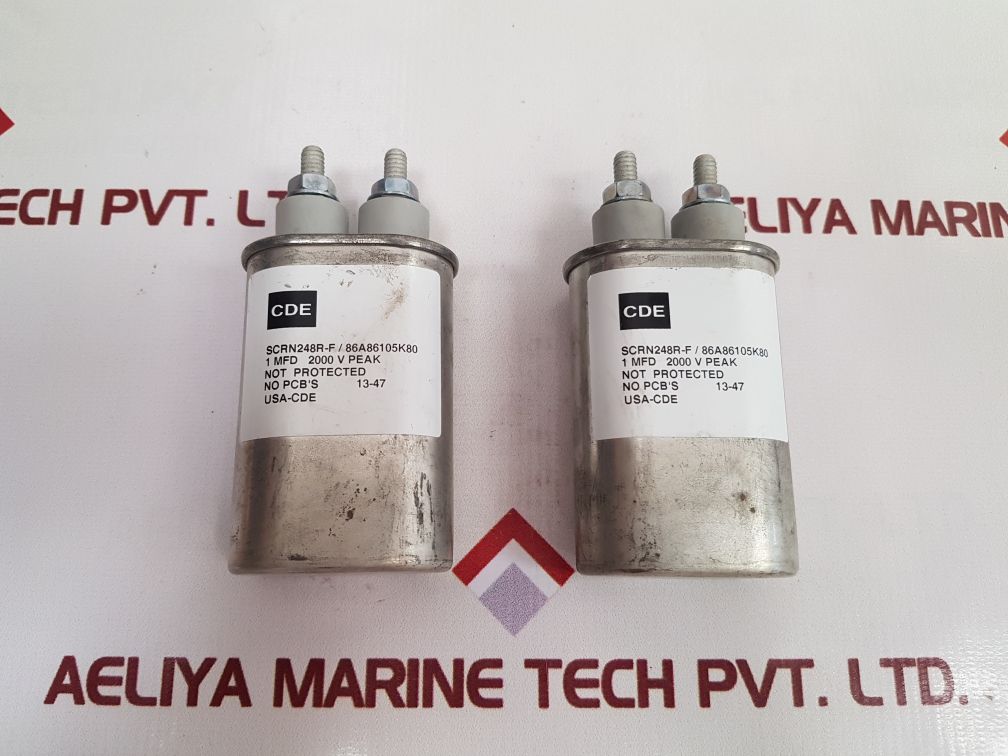 Cde Scrn248R-f Film Paper Capacitor 1 Mfd 2000 V