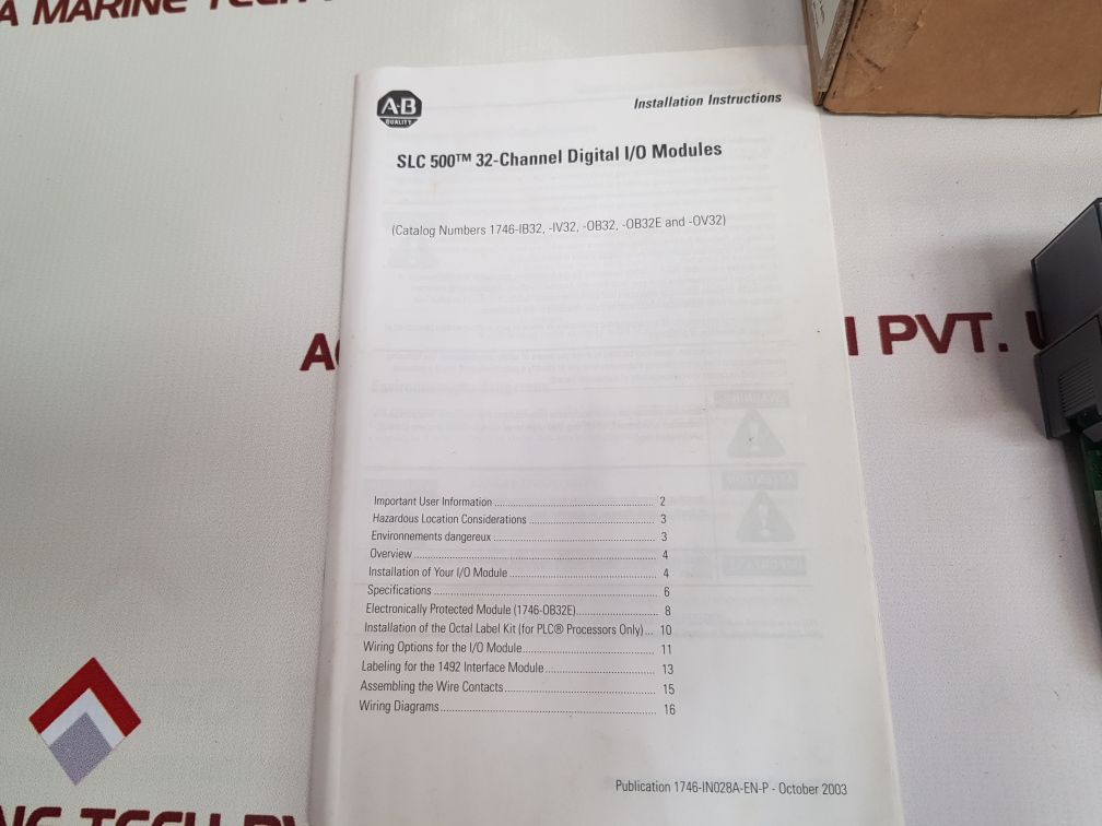 Allen-bradley 1746-ob32 Ser.D Output Module