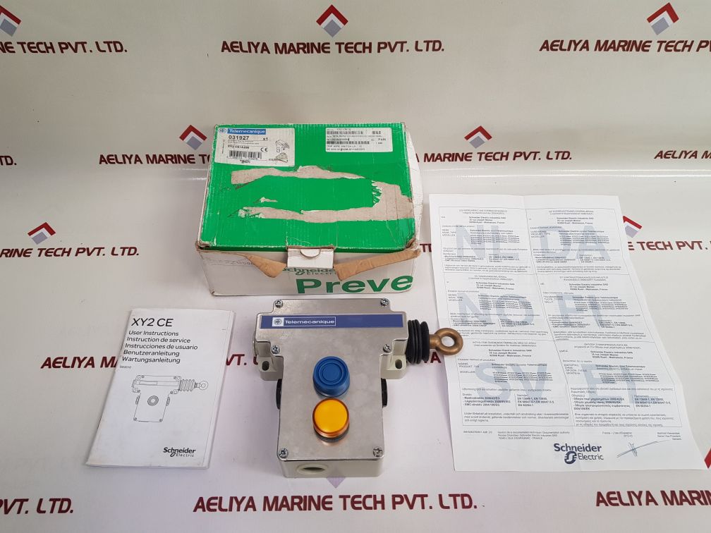 Telemecanique Xy2 Ce1A296 Emergency Stop Trip Wire Switch