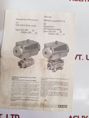 Festo Qh-dr-3/8B Ball-valve Drive Unit