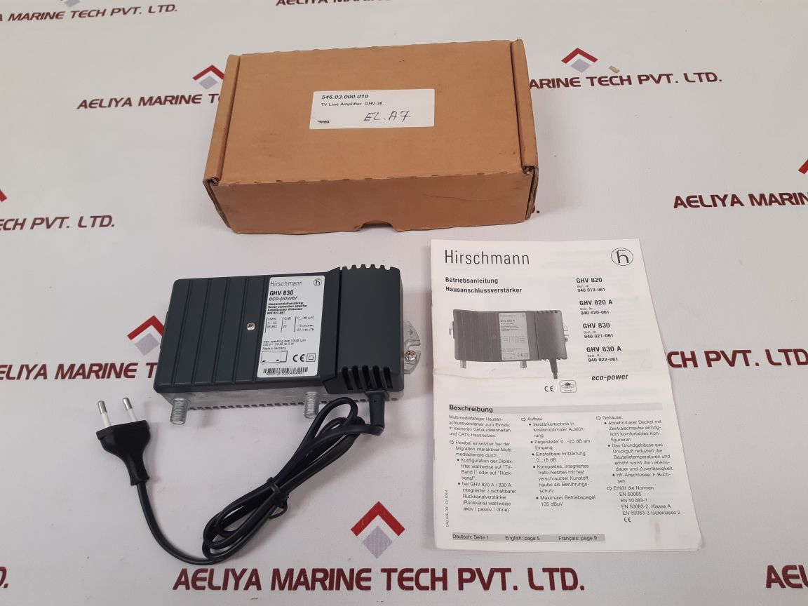 Hirschmann Ghv 830 Eco-power House Connection Amplifier