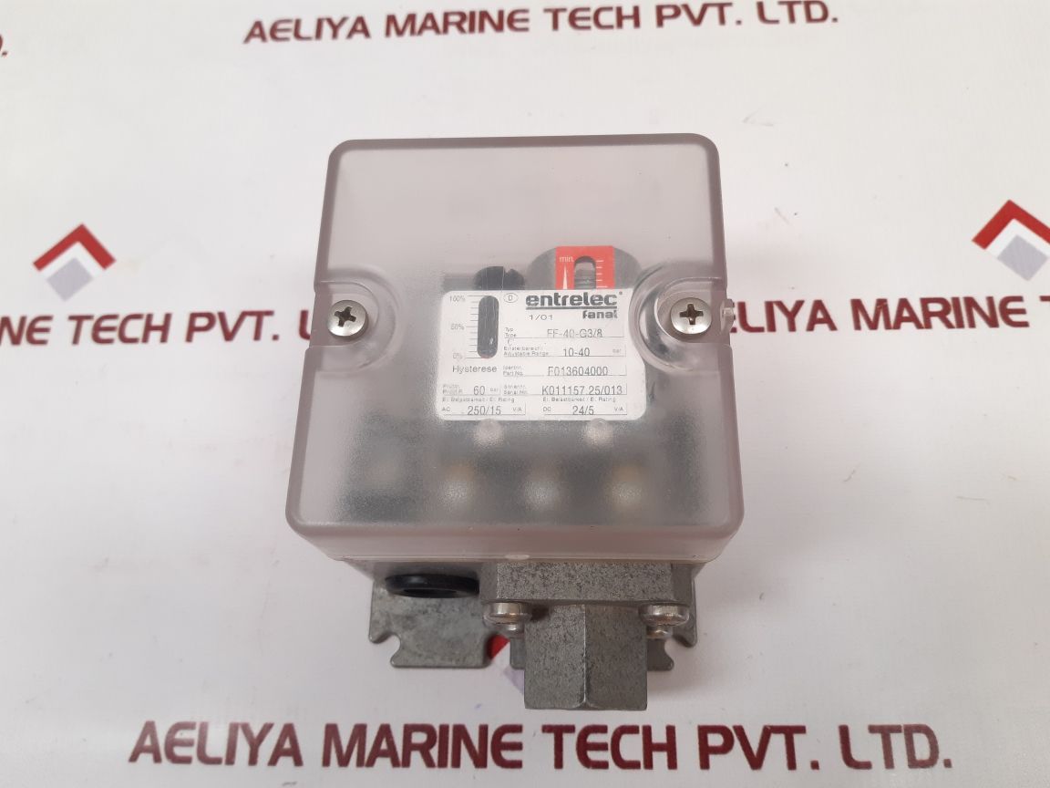 Entrelec Fanal Ff-40-g3/8 Pressure Switch