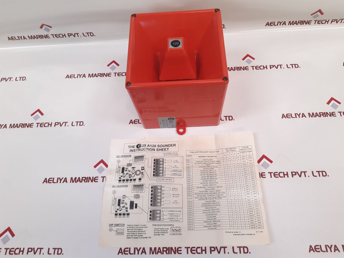E2S European Safety Systems A120 Electronic Sounder 