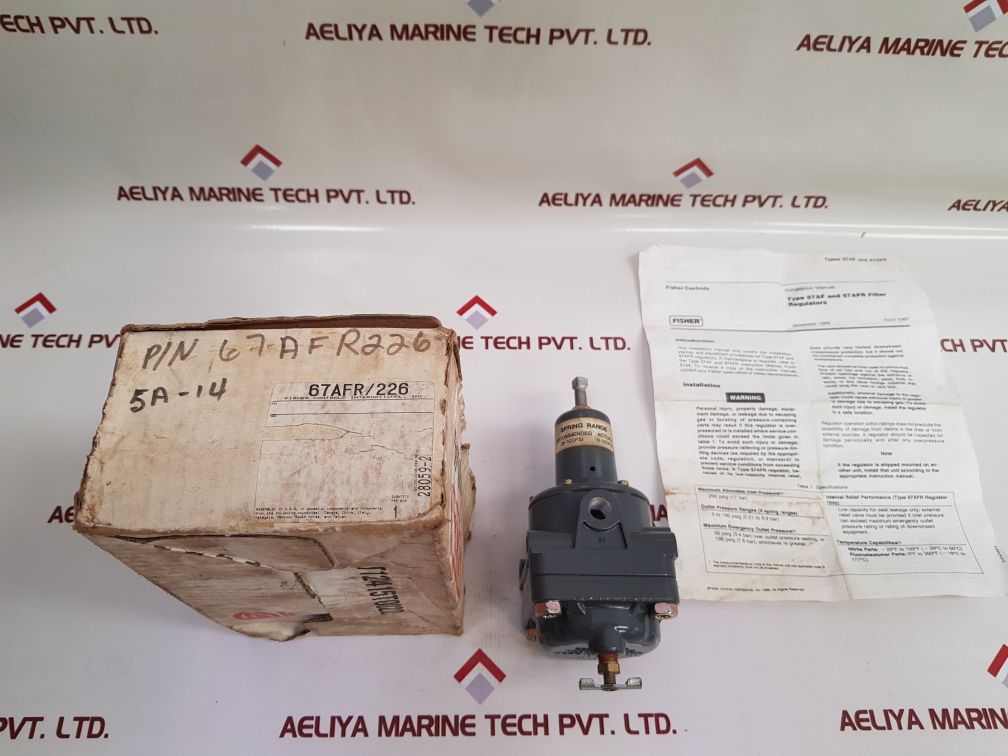 Fisher 67Afr/226 Pressure Regulator
