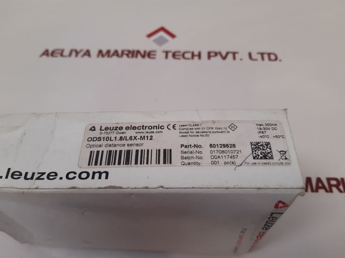 Leuze 50129528 Optical Distance Sensor Ods10L1.8/L6X-m12
