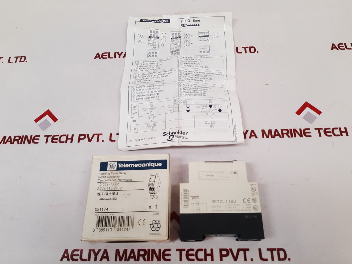 Telemecanique/Schneider Re7Cl11Bu Flashing Timer Relay Re7Cl