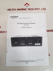 Guardian telecom tba talk back intercom system