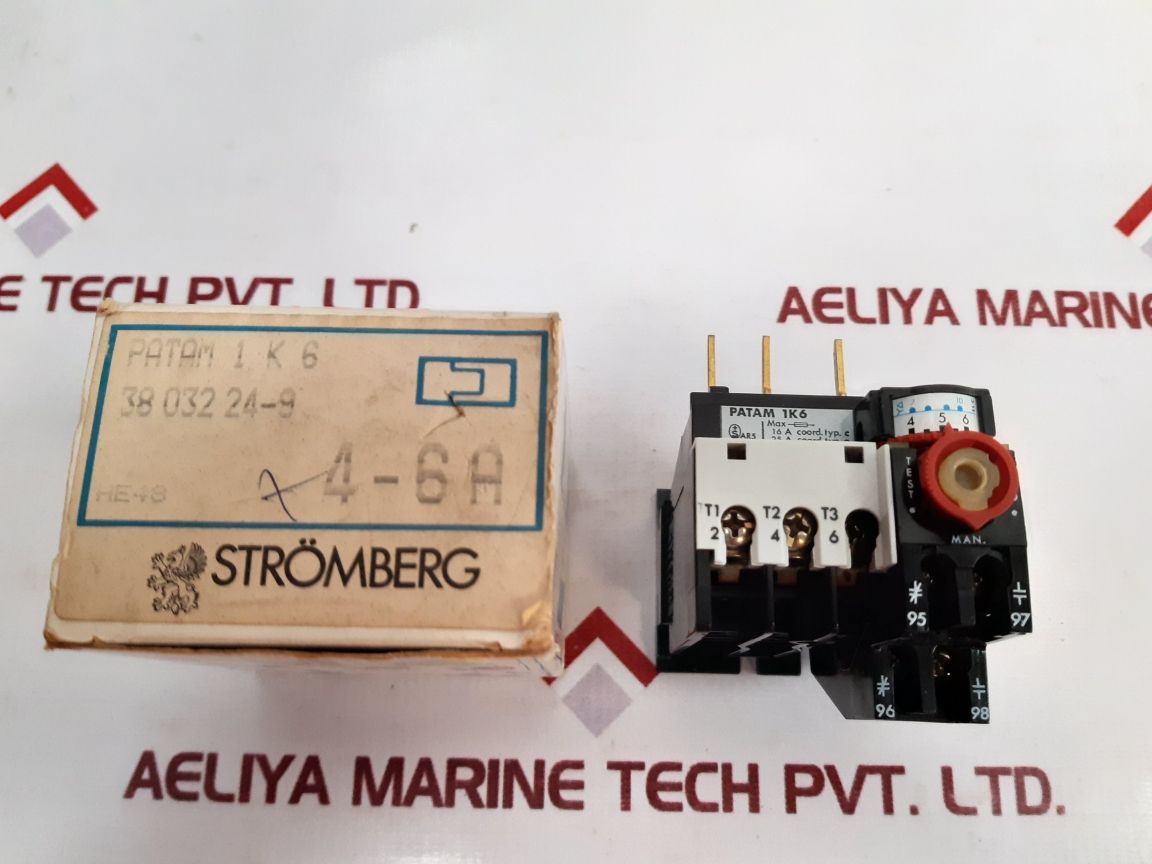 Stromberg Patam 1K6 Thermal Overload Relay 4-6A New