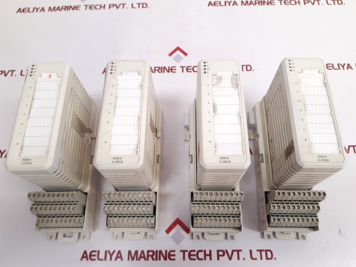 Abb Ao810 3Bse008522R1 Output Module With 3Bse013230R1 Terminal Unit