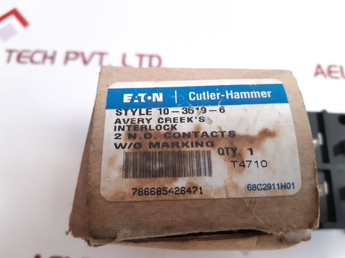 Eaton Cutler-hammer 10-3519-6 Auxiliary Contact Block