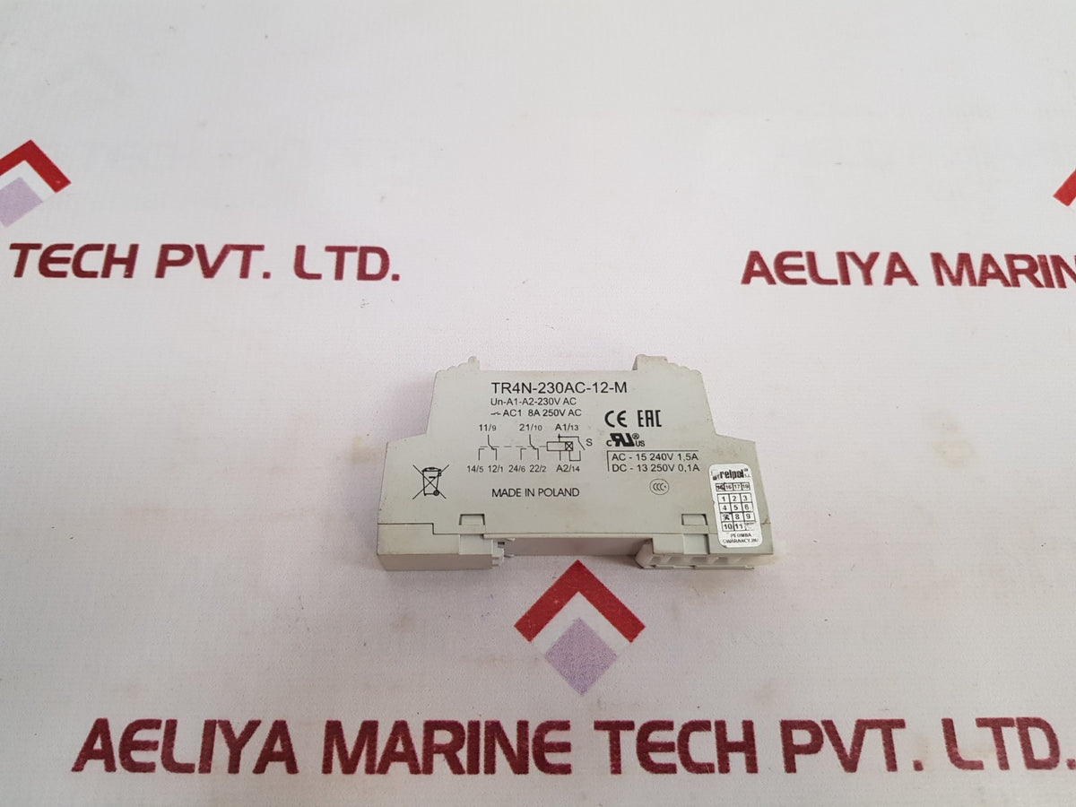Relpol Tr4N-230Ac-12-m Timer / Control Relays – Aeliya Marine