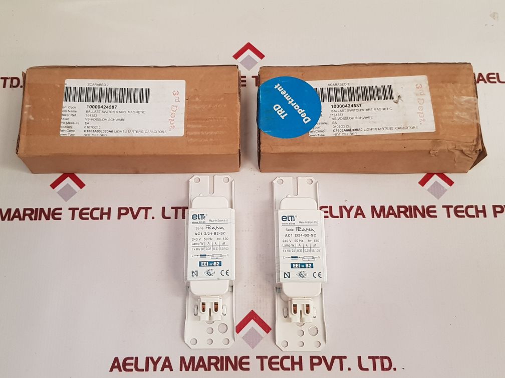 Set Of 6X Elt Ac1 2/24-b2-sc Magnetic Ballast Switch