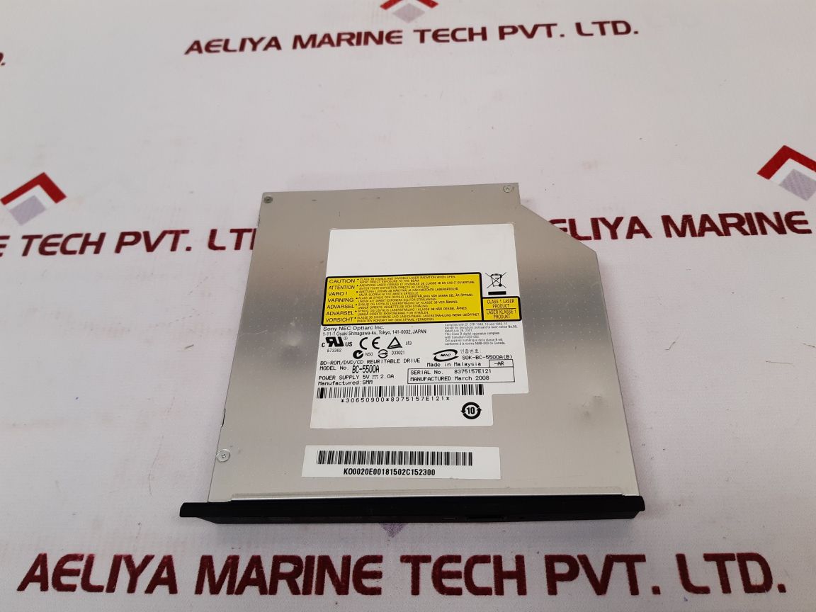 Sony Optiarc Bc-5500A Bd-rom/Dvd/Cd Rewritable Drive