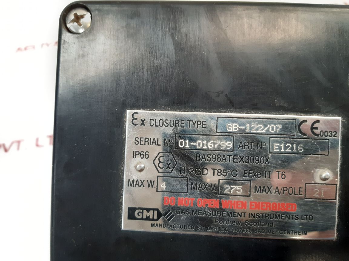 Gas Measurement Instruments Gb-122/07 Switch Box