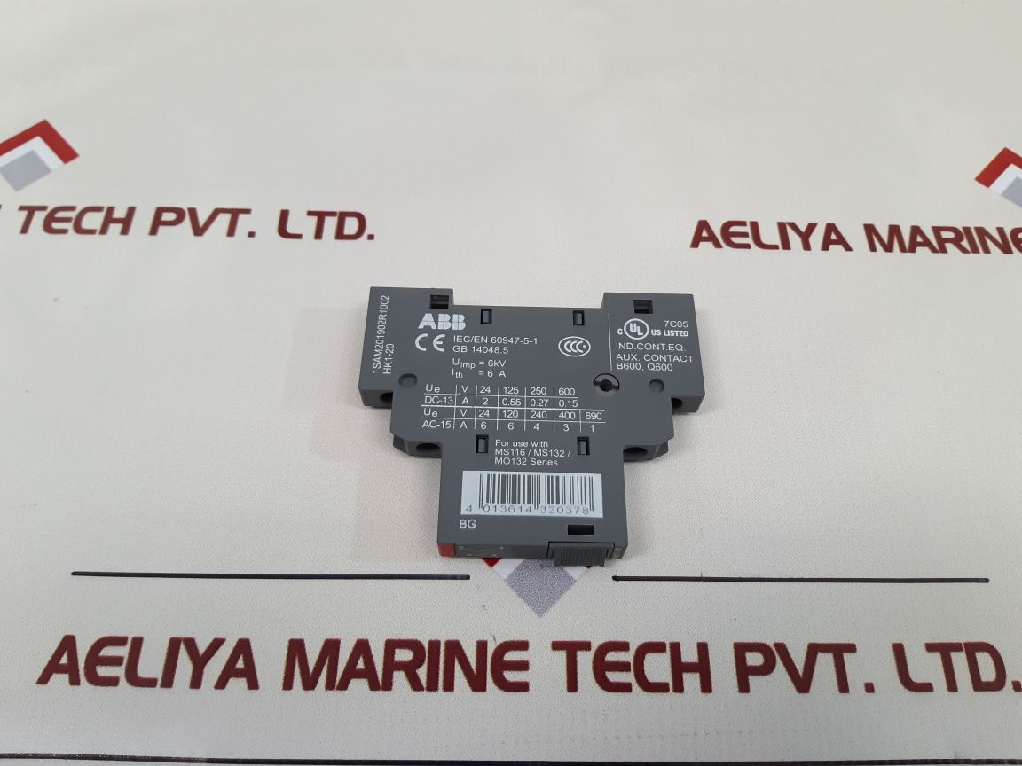 Abb Hk1-20 Auxiliary Contact 1Sam201902R1002