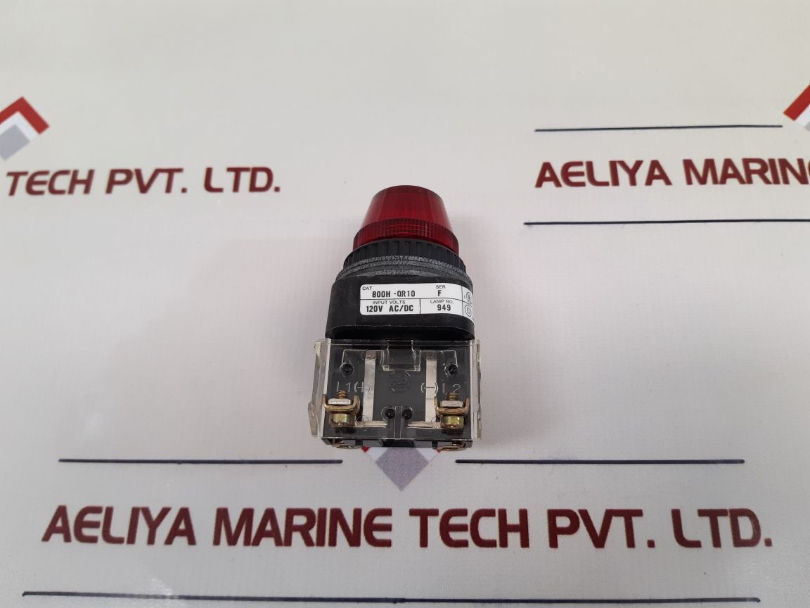 Allen Bradley 800H-qr10 Ser.F Red Light- Pilot