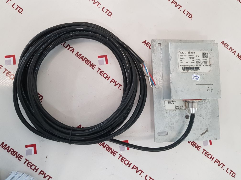 Liebherr 693172314 angle sensor used