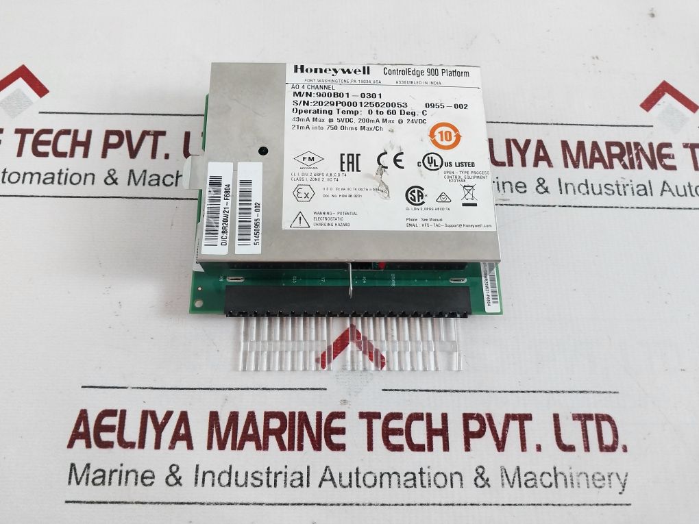 Honeywell 900B01-0301 Analog Output Module 51450955-002