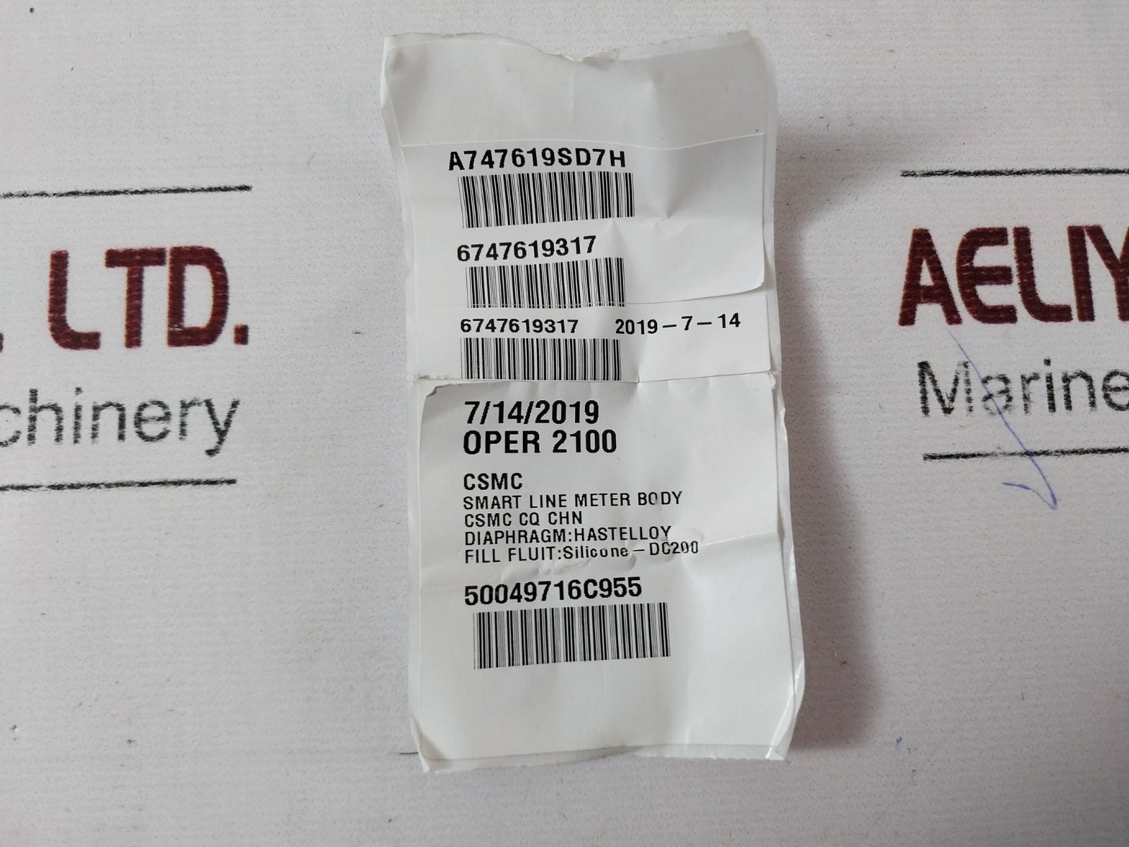 50049716C955 Smart Line Meter Body Oper 2100 Csmc J0-4138