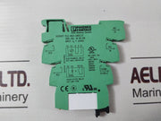 Lot of 4X Phoenix Contact PLC-BSC-24DC/21 Terminal Block Relay With Base 2961105