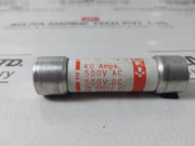 Lot of 6X Gould Electronics A5Y40 Shawmut AMP-TRAP Fuse 40 AMPS
