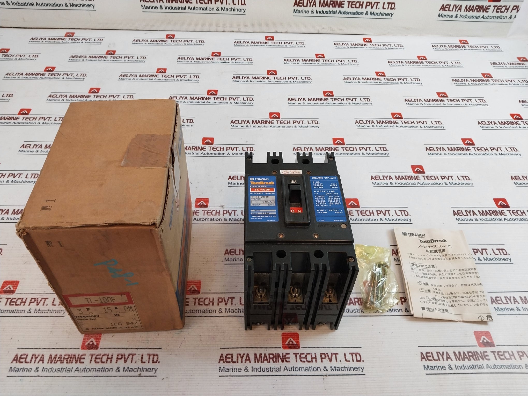 Terasaki Tl-100F Current Limiting Circuit Breaker 15A 3-pole Ac220V 120Ka
