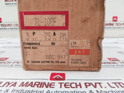 Terasaki Tl-100F Current Limiting Circuit Breaker 3 Pole 75A Ac690V