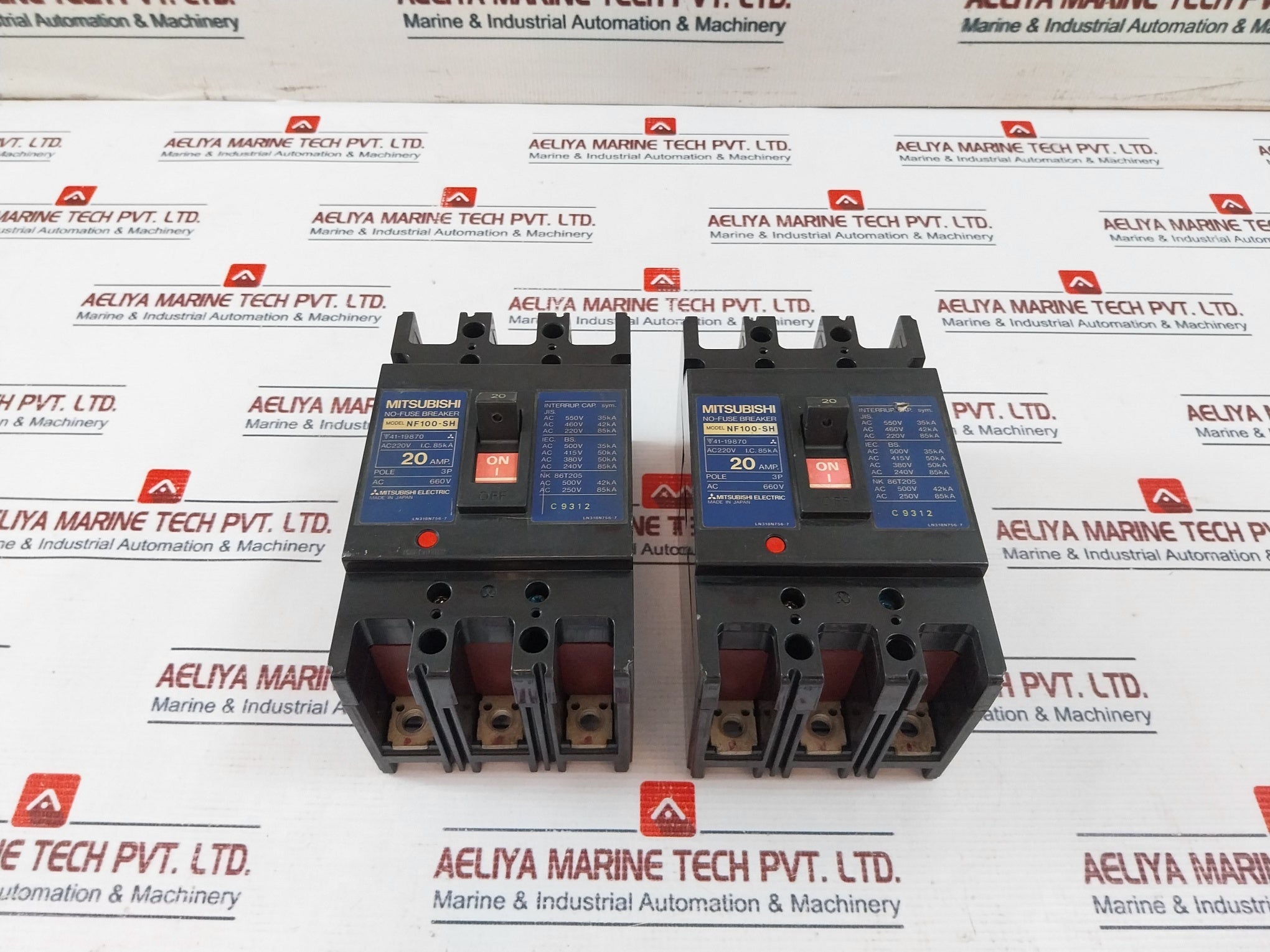 Mitsubishi Electric Nf100-sh No-fuse Low Voltage Circuit Breaker 20A 3Pole 660V