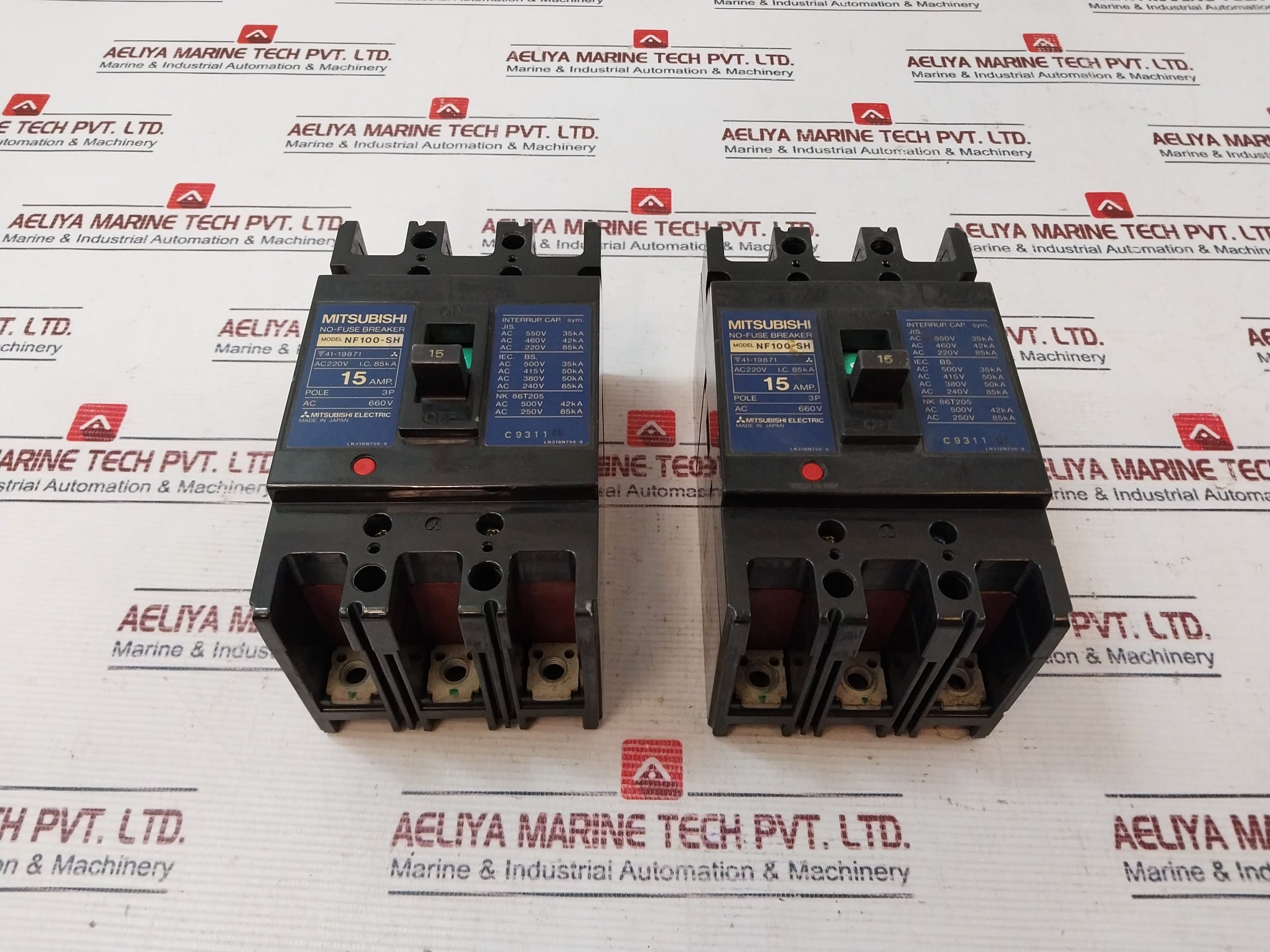 Mitsubishi Electric Nf100-sh No-fuse Breaker 15Amp 660V 3Pole