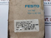 Festo Controls Pev-1/4-sc-od Pressure Switch 161760