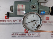 Nagano Keiki Ke 21 Pneumatic Pressure Transmitter W/ Air Regulator Xr 15