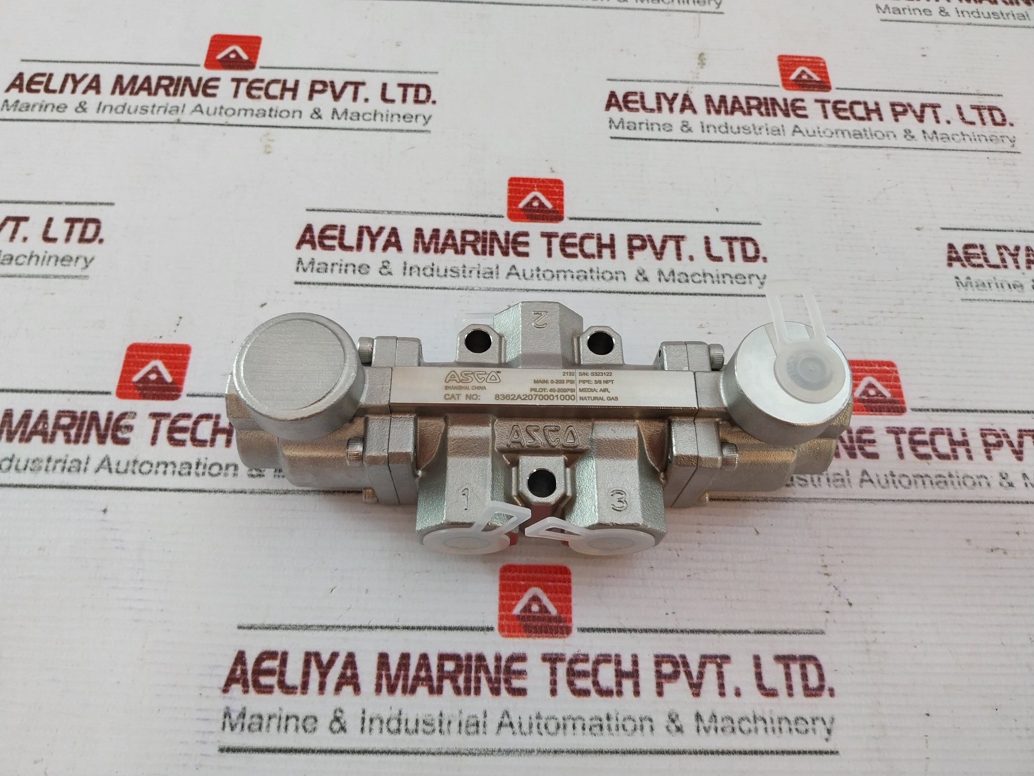 Asco 8362A2070001000 3-way, 2 Position Valve 40-200Psi 3/8 Npt