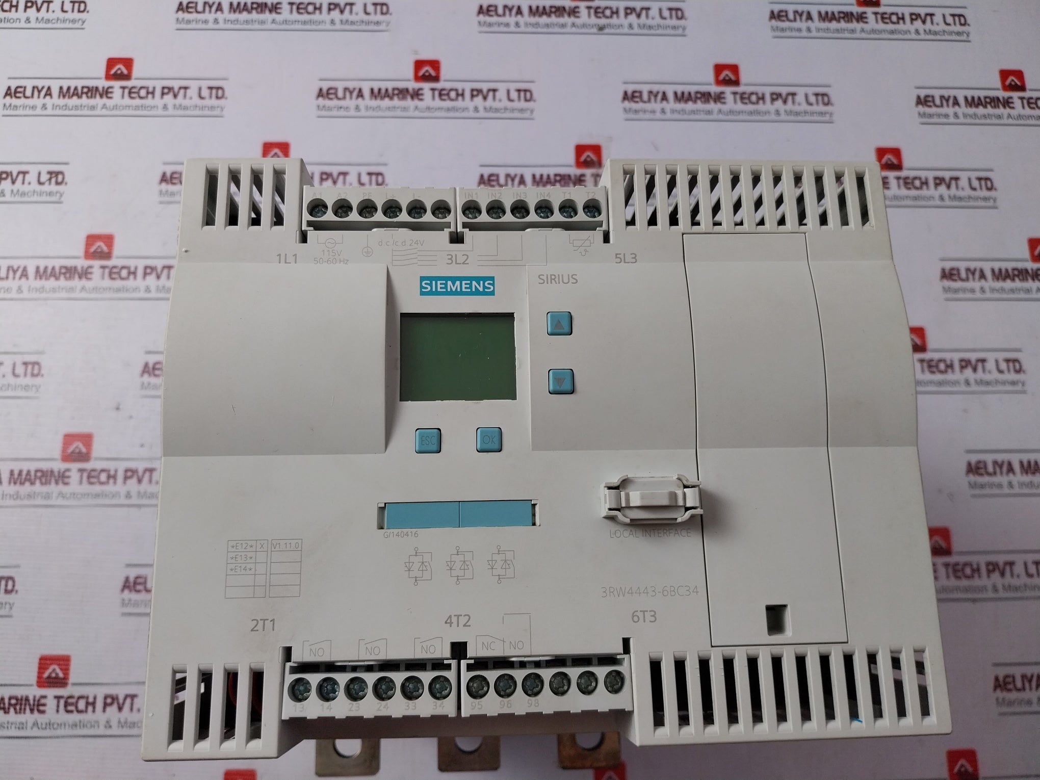 Siemens 3Rw4443-6Bc34 Soft Starter 115V 50-60Hz
